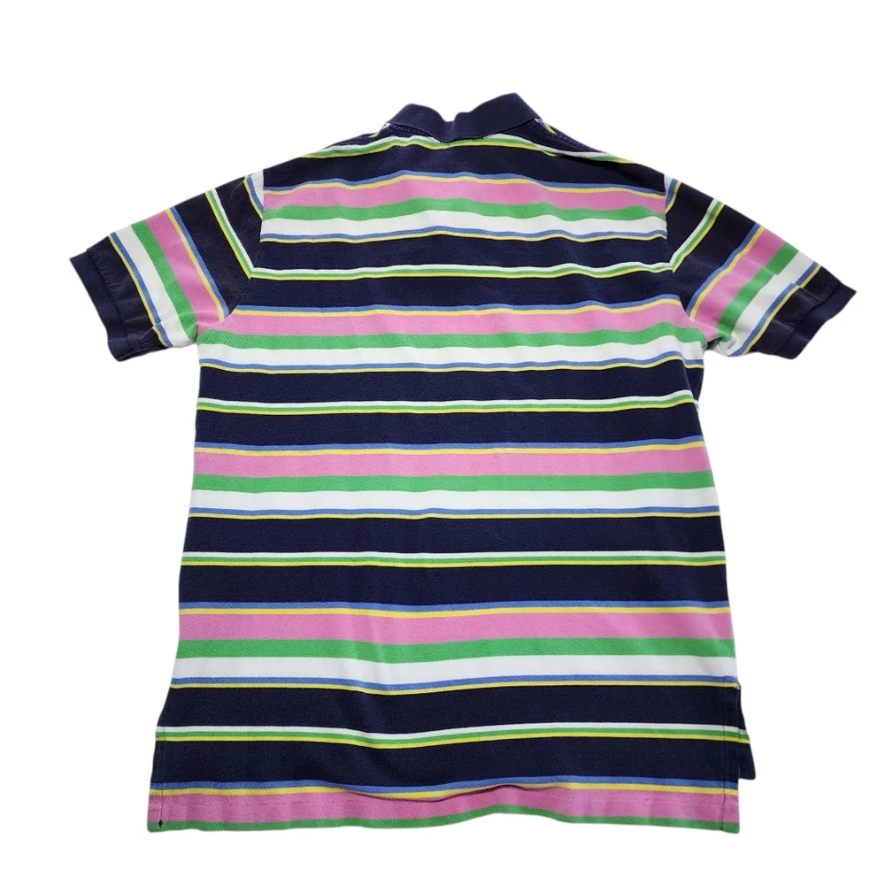 Polo Ralph Lauren Polo Shirt Striped Short Sleeve‎ Large Multicolor Men 90s Y2K